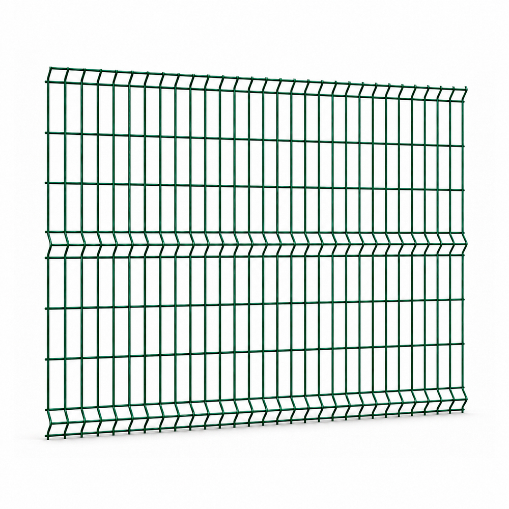 Ограждение из свар. сетки (50х200) д5оц3D 1530х2500 РАЛ 6005