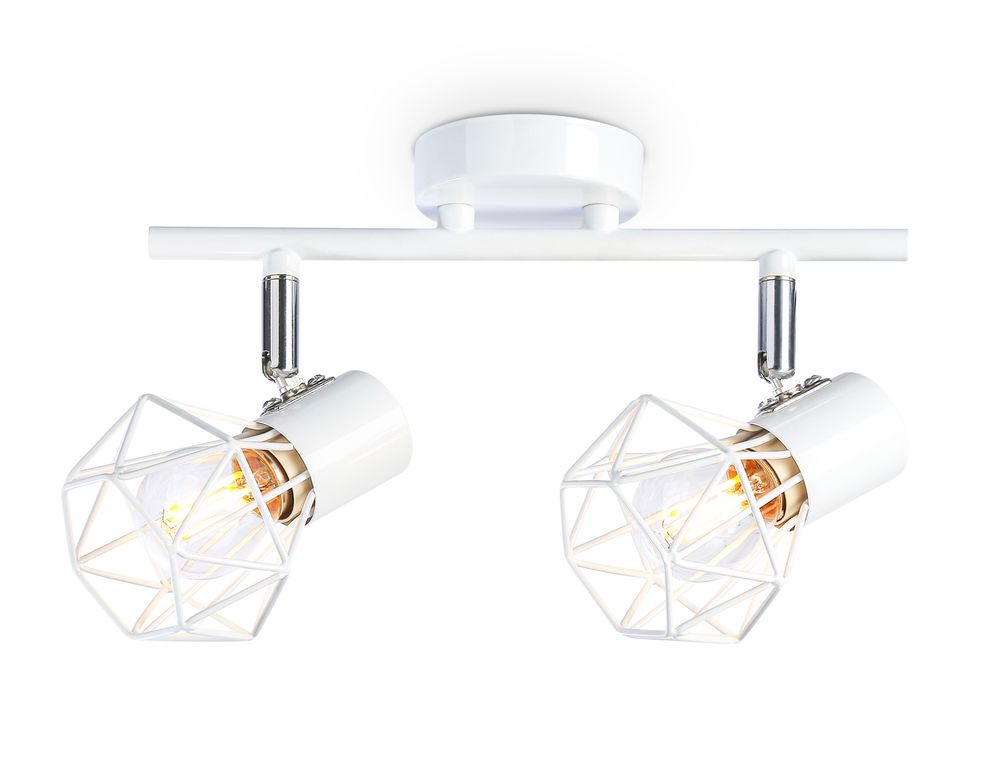Накладной светильник TR8628/2 WH/CH белый/хром E27*2 max 40W 260*91*175