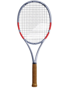 Теннисная ракетка Babolat Pure Strike 97 4-gen - grey/fluo strike + струны