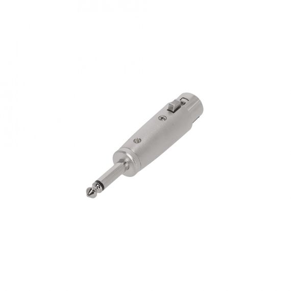 Adam Hall K4AXF3JM2 - адаптер XLR (F) - TRS 6.3 mm mono (M), серебристый