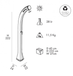 Душ солнечный Arkema Happy Five F 500, антрацит