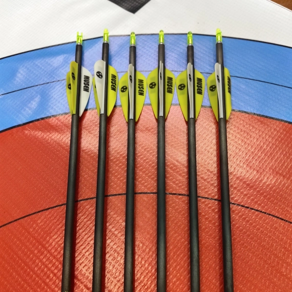 Стрелы MUSEN Archery Fox из чистого карбона sp600 4,2 мм 30 дюймов (6 шт.)