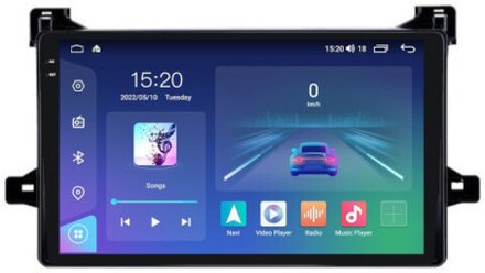 Магнитола для Toyota Prius 50, PHV 2015-2018 - Parafar PF022U2K на Android 13, QLED+2K, ТОП процессор, 8Гб+128Гб, CarPlay, 4G SIM-слот