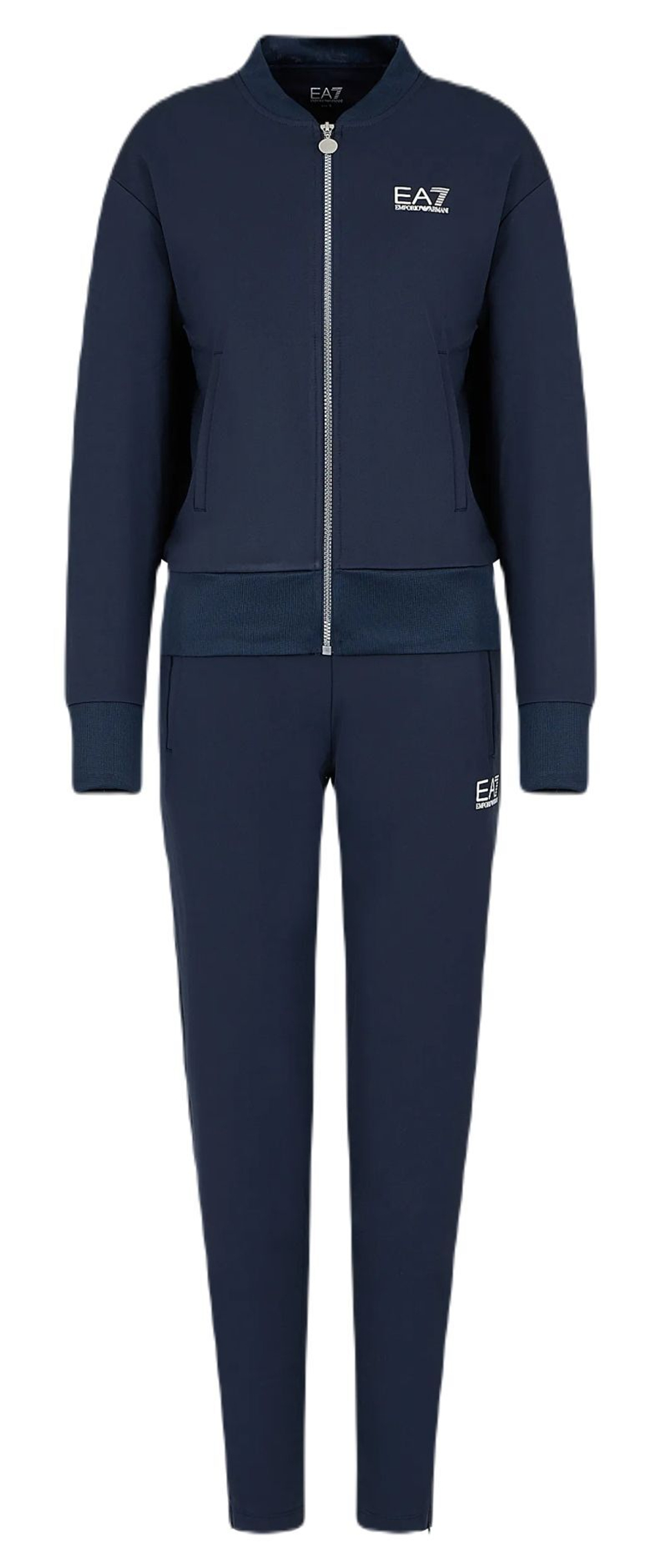 Женский теннисный костюм EA7 Woman Jersey Tracksuit - Blue