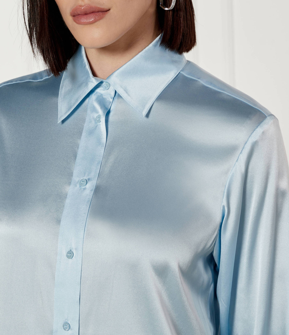 Шелковая рубашка Pinko - голубой(104427 A250)