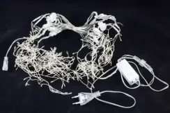 Светодиодная бахрома Роса 2.5*0.9 м., 220V, 324 теплых белых LED лампы, соединяемая, Winner Light (ww.02.04.324)