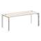 Onix Direct Lux Стол руководителя П-обр. м/к M-O.MP-SRR-6.8 Денвер Светлый/Нержавеющая Сталь/Хром 19