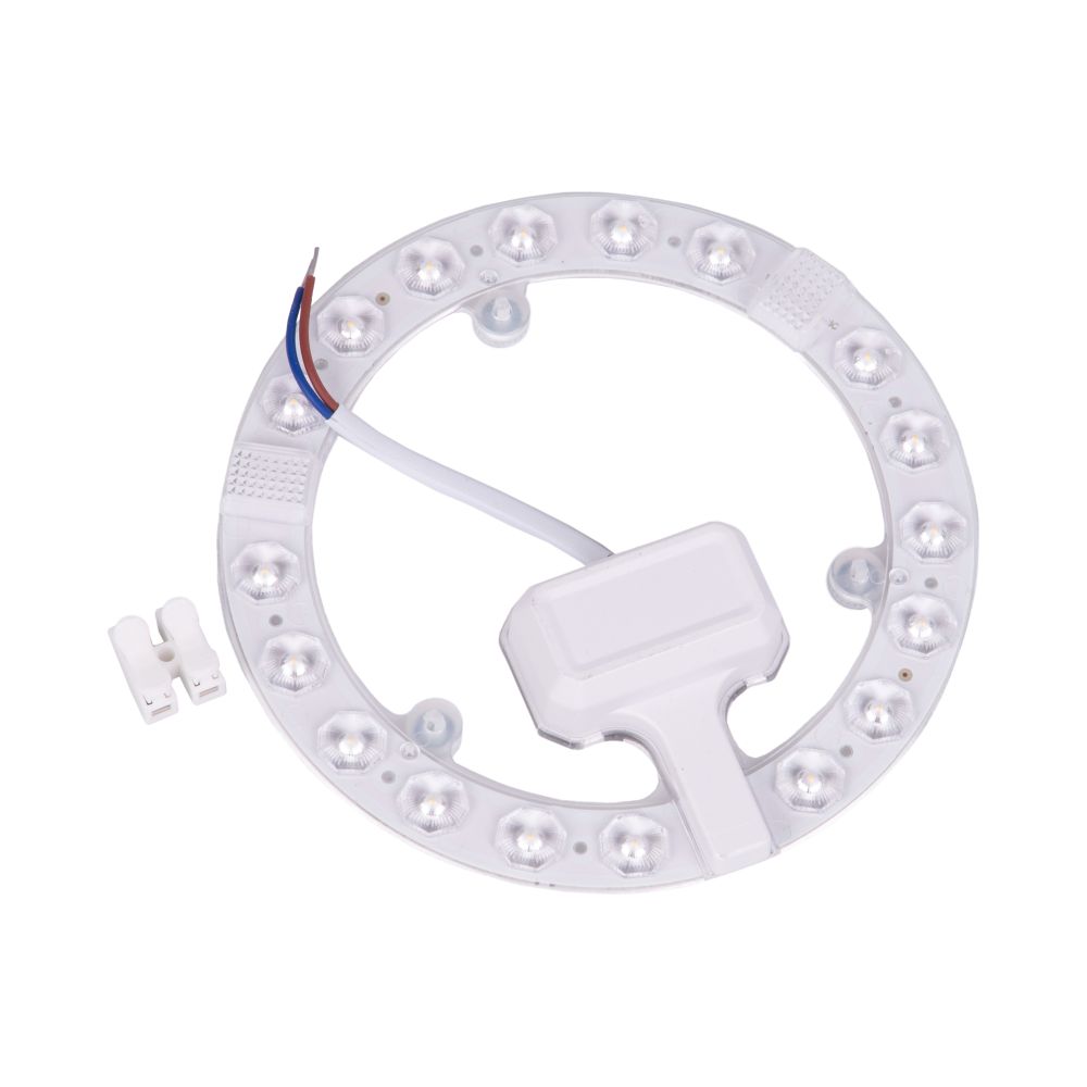 ULE-Q930-18W-4000K IP40 CLEAR Светильник-модуль светодиодный с драйвером. 220В. диаметр 155мм. Белый свет 4000K. Угол 180градусов. TM Volpe