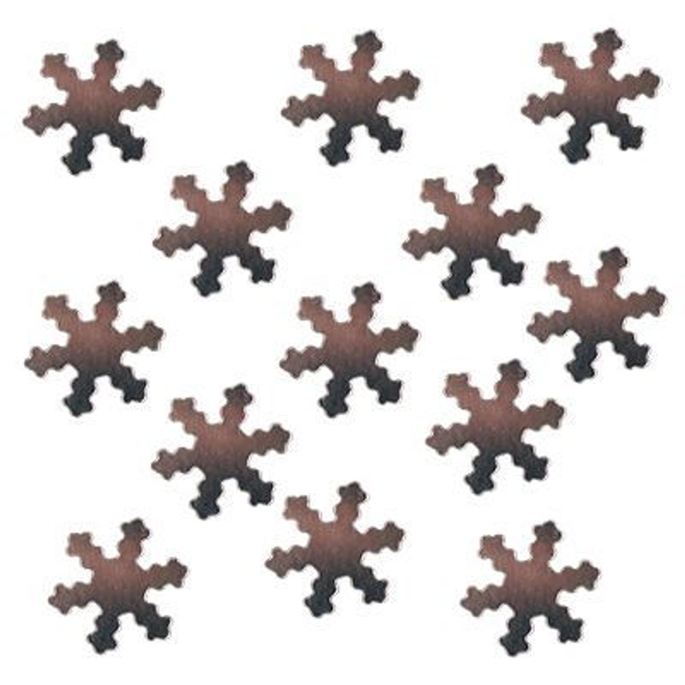 Декор Снежинки серебро, 02