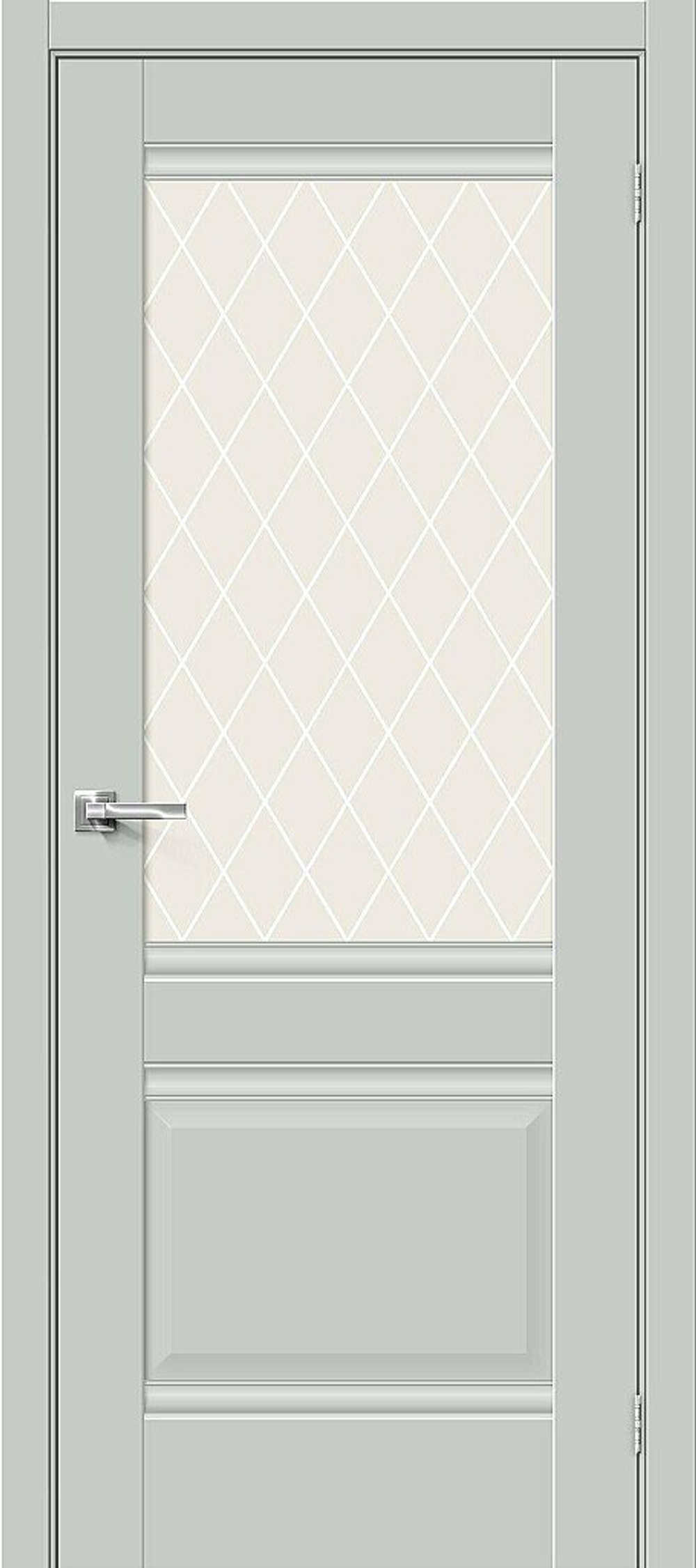 Прима-3 Grey Matt White Сrystal