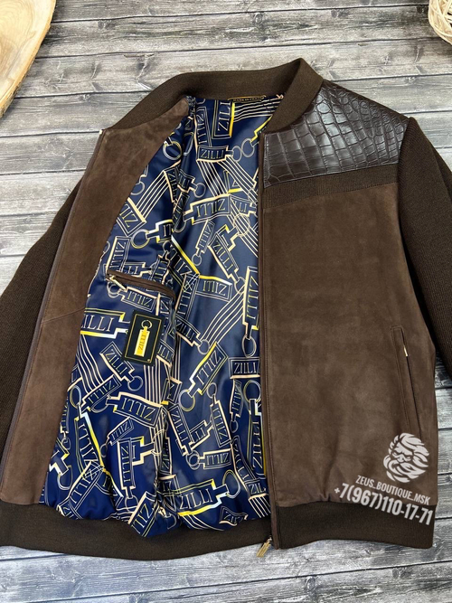 Кожаный бомбер Zilli