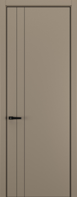 Межкомнатная дверь Zadoor Горизонт NH15 кромка ABS Black