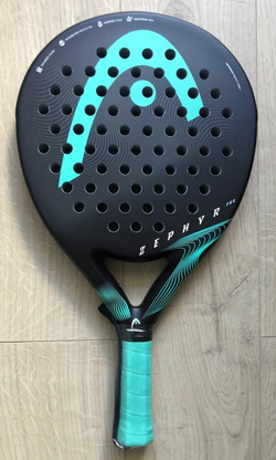 Ракетка для падел Zephyr Pro Head черный бирюзовый