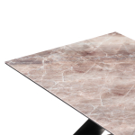 Стол стеклянный Woodville Ноттингем 180х90х74 карелия, черный