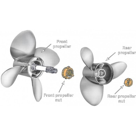Винт гребной Solas 1654-155-26, 4x15 1/2x26 (FRONT)