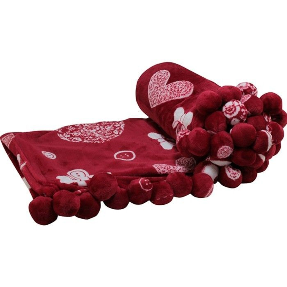 Плед "Сердечки" 160X200см