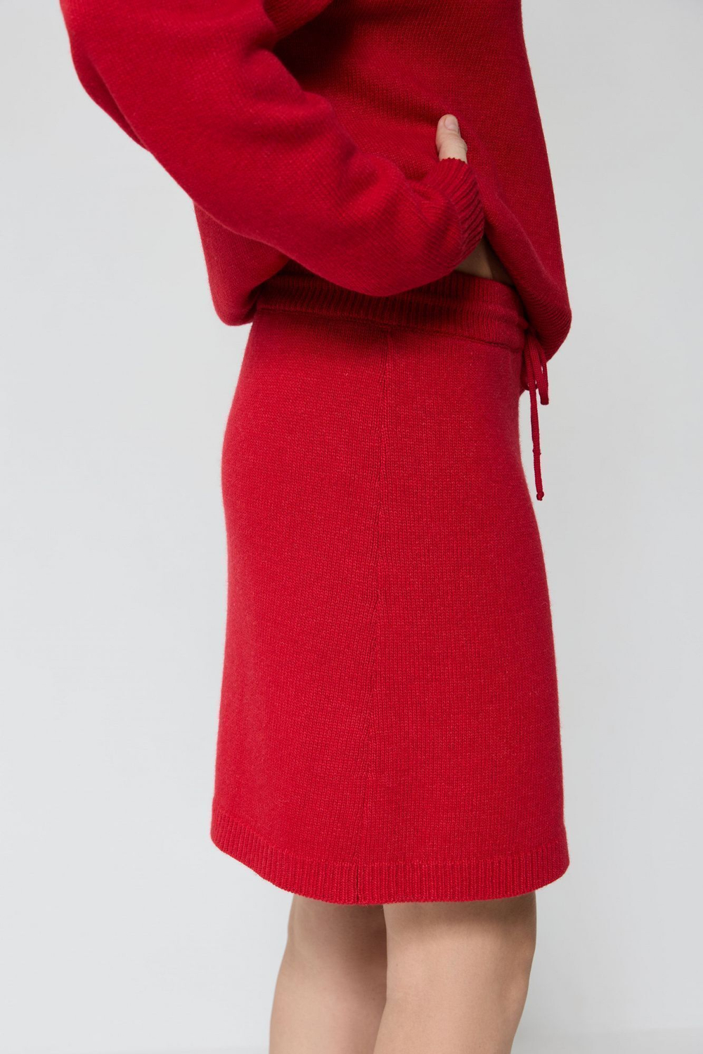 Юбка мини из смесового кашемира