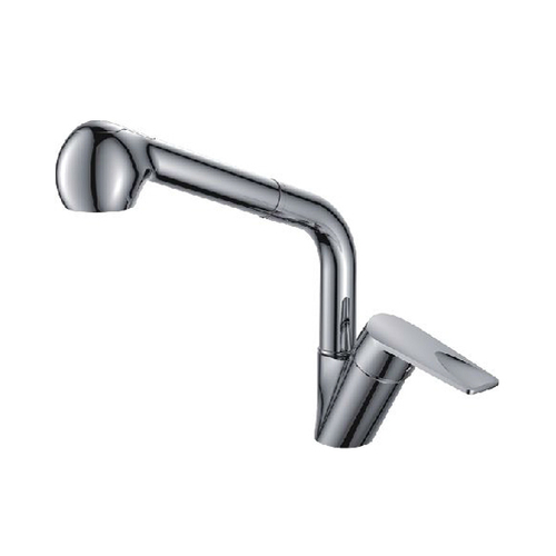 Смеситель для кухни душ 40к L6040 Ledeme б/отв выдвижная лейка, латунь