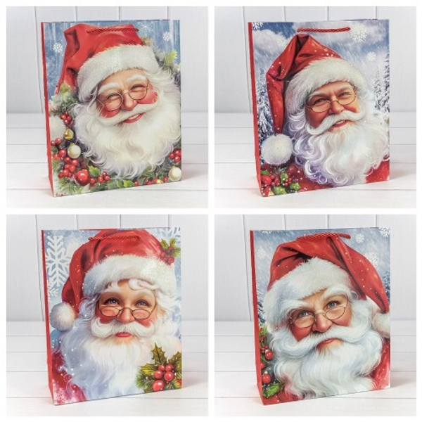 
          Пакет подарочный 26 х 32 х 10 см Набор 4 шт "Новый год" (Микс)