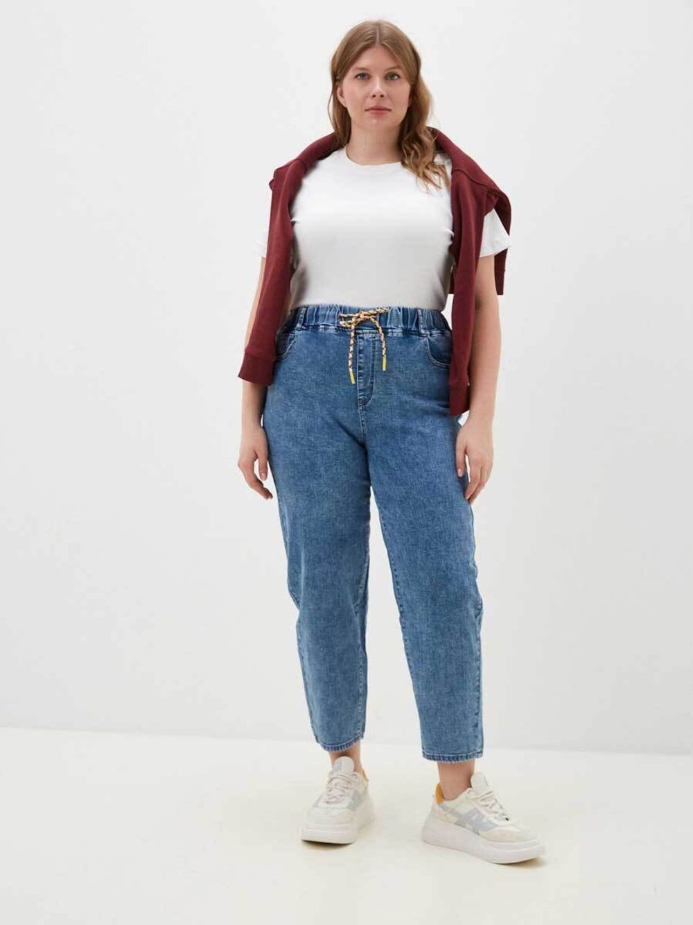 Джинсы на резинке больших размеров