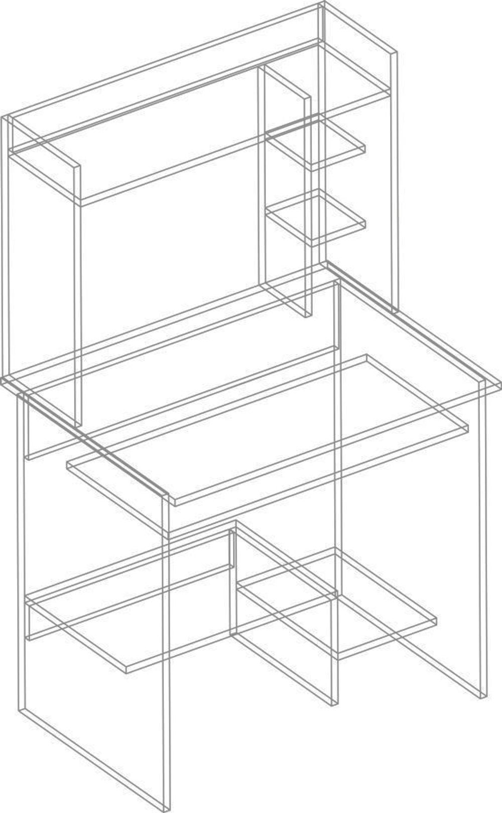 Стол компьютерный СК-3 (пикар), ЛДСП, Велес