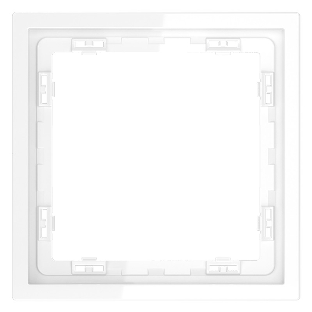 Рамка пластиковая VOLTUM S70 на 1 пост, (белый глянцевый)