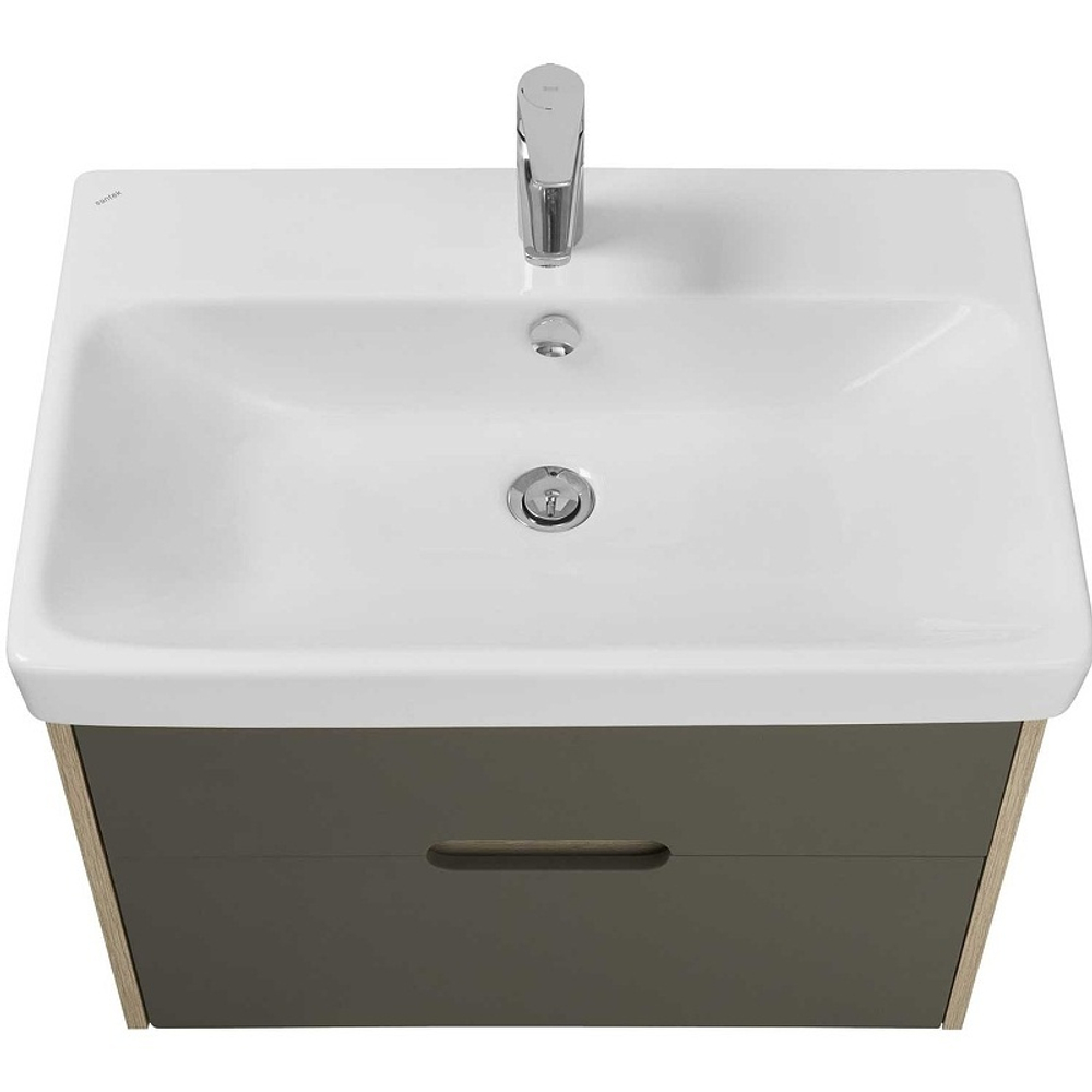 Тумба под раковину Акватон Оливия 70 подвесная Грей/Дуб Ойстер