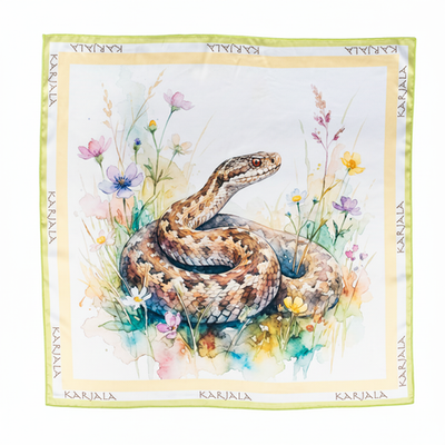 Шейный платок «Змея», 70×70 см