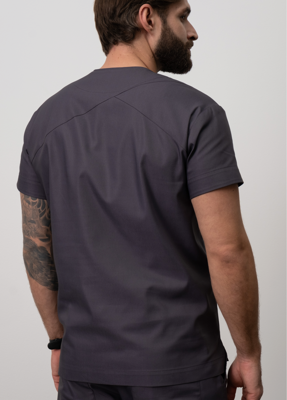 Медицинская туника с косым кроем