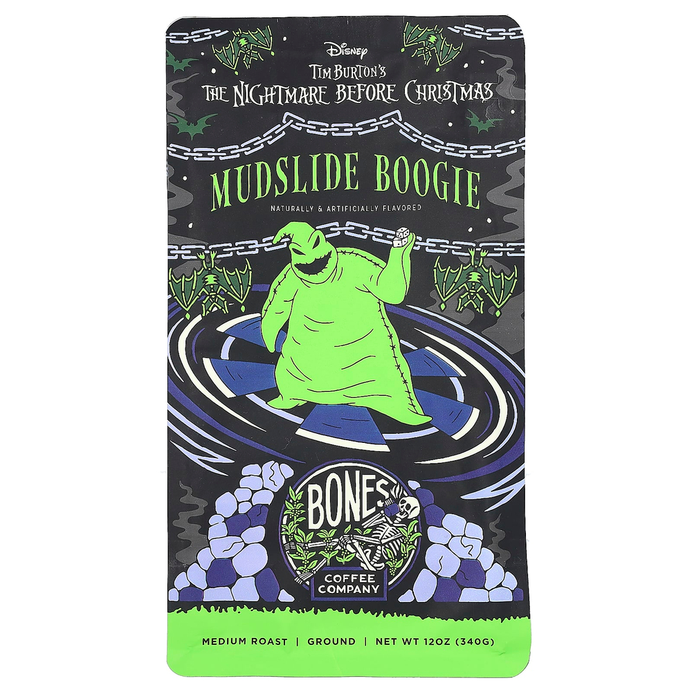 Bones Coffee Company, MudSLide Boogie, молотый, средняя обжарка, 340 г (12 унций)