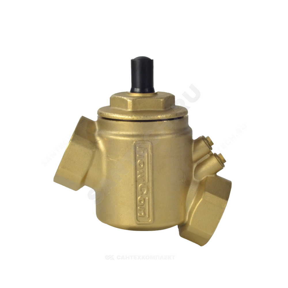 Клапан балансировочный автомат латунь R206A Ду 32 G1 1/4" A Ру25 ВР 0.5364 - 5.832 м3/ч без ниппелей Giacomini R206AY016