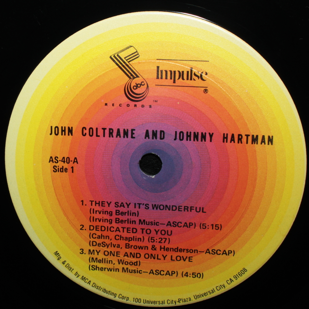 John Coltrane And Johnny Hartman / John Coltrane And Johnny Hartman (LP)