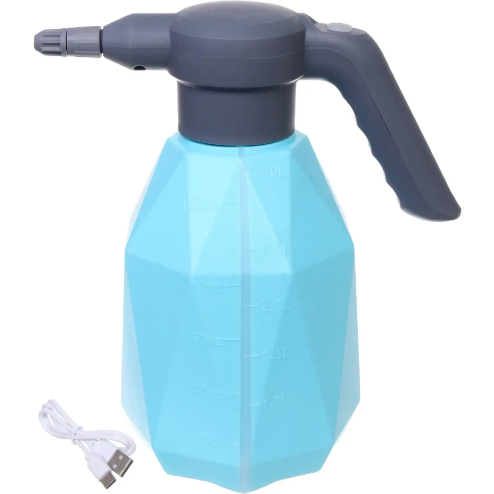 Опрыскиватель аккумуляторный 3л цвет голубой USB QW1A