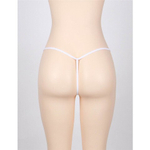 Стринги женские Delicate с цветочным принтом, белые, XS-S