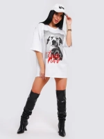 Футболка женская оверсайз принт