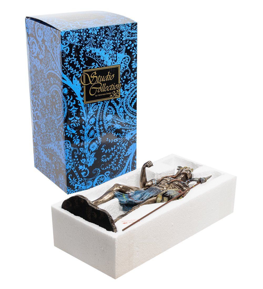 Veronese WS-620 Статуэтка «Индеец с копьем и щитом»