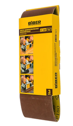 БИБЕР 70377 Лента Бесконечная для ленточно-шлиф машин (уп 3 шт)100х610 Р180(20/60)---