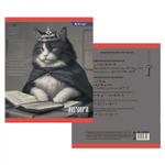 Комплект предметных тетрадей А5 48л., 10 предметов, со справ матер, скрепка, мелов. картон (стандарт), блок офсет, Alingar "Коронованные коты"