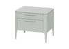 Тумба прикроватная Type 2 ящика ширина 60 см (светло-серый)