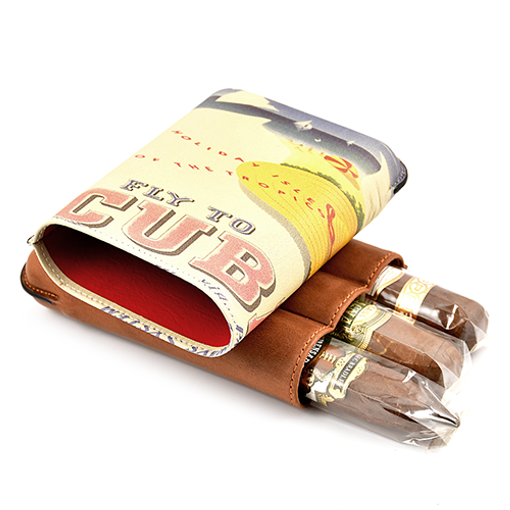 Футляр FLY TO CUBA WHISKEY на 3 сигары