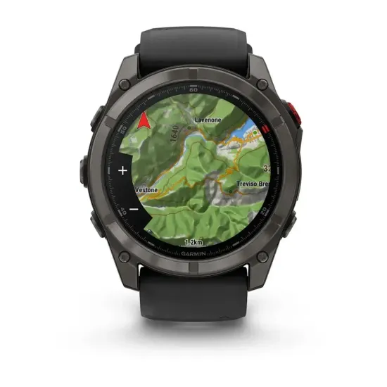 Смарт-часы Garmin Fenix 8 Pro AMOLED (51 мм) Sapphire карбоново-серый DLC титан черный/гравийно-серый 010-03199-01