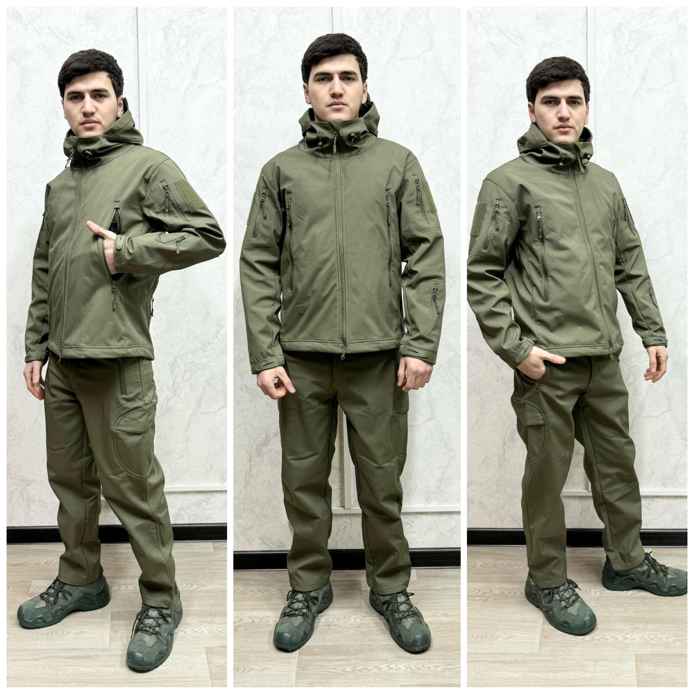 Тактический камуфляжный костюм softshell