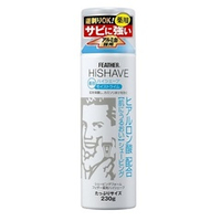 Пена для бритья с лечебным эффектом с гиалуроновой кислотой Feather HiShave Lime Foam 230г