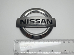 HH-086 / Логотип (шильдик, надпись, эмблема) "Nissan" 9см для крышки багажника / решетки радиатора / капота (1 шт.)