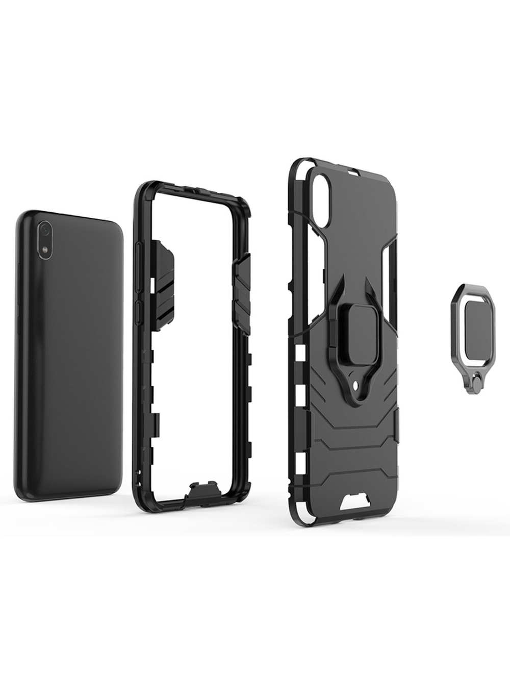 Противоударный чехол с кольцом Panther Case для Xiaomi Redmi 7A