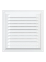 Решетка вен. с сеткой 200*200 метал. белый 2020МЭ