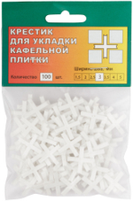 Крестики для кафеля 3 мм, 100 шт. 16730