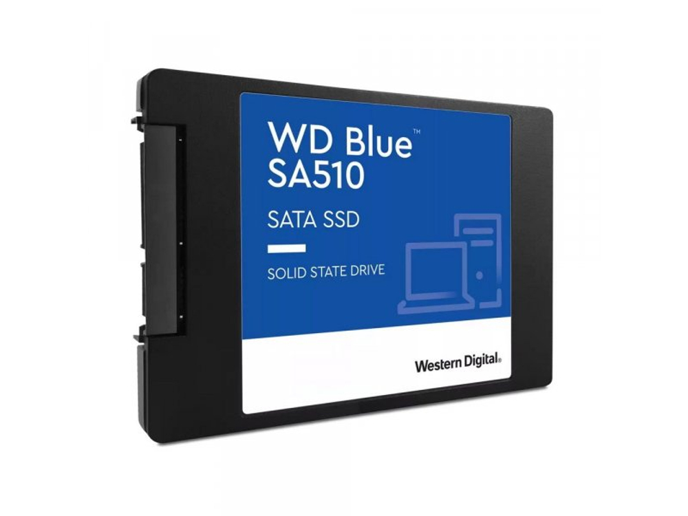 SSD накопитель Western Digital WD Blue 500ГБ, 2.5" SATA, SATA III, [WDS500G3B0A]