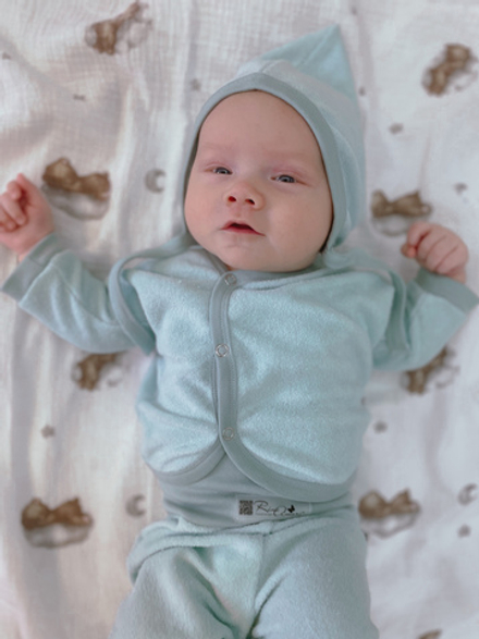 Махровый чепчик Гномик Мята RinaAmari