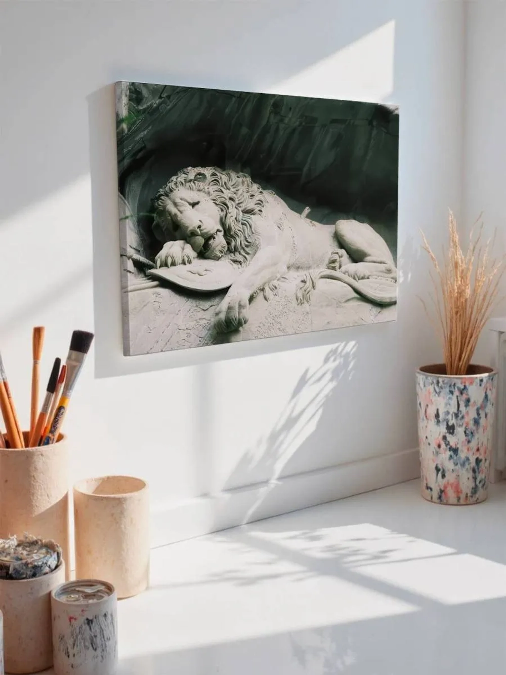 Картина на стену 40 X 50 Каменный лев